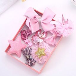 Yellow Chimes Girls Set of 10  Embellished Hair Accessories Set-picture-17