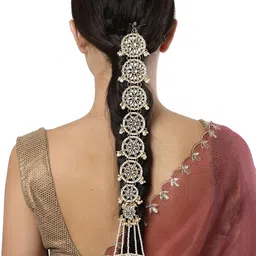 KARATCART Women Gold-Toned Embellished Hair Accessory Set of-image-69
