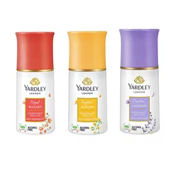 YARDLEY LONDON Set of Royal Bouquet+English Blossom+English Lavender Deodorant Roll Ons-image-54
