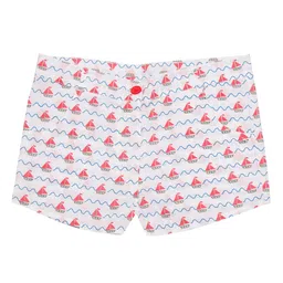 Nino Bambino Girls White Organic Cotton Printed Regular Fit Hot Sustainable Pants-picture-35