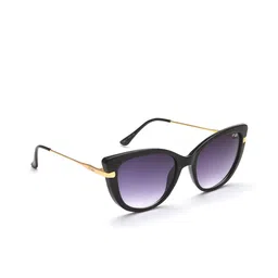IRUS by IDEE Women Blue Lens & Black Cateye Sunglasses with UV Protected Lens-image-52