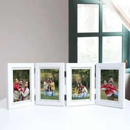 Golden Peacock White 2 to 4 Pieces MDF Table Photo Frames image 1