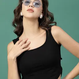 Rigo Scoop Neck Crop Cotton Tank Top-picture-18
