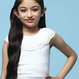 Biba Girls Round Neck Sleeveless Cotton Top-picture-45
