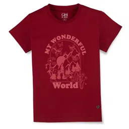 Gini and Jony Girls Graphic Printed Cotton T-shirt-picture-49