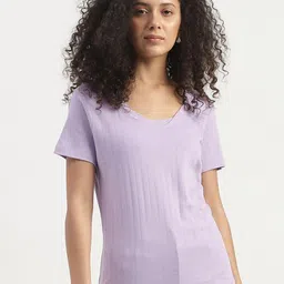 United Colors of Benetton Regular Fit Round Neck Ribbed Cotton Top-picture-15