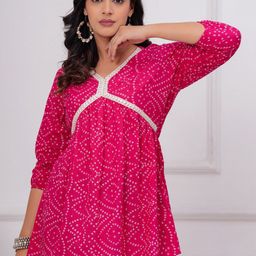 Sarai Women Polka Dot Print Cotton Top-picture-9