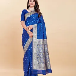 Rujave Woven Design Zari Pure Silk Kanjeevaram Saree-picture-36