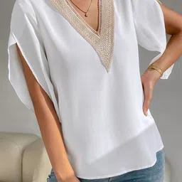 KPOP V-Neck Short Sleeves Kimono Blouson Top-picture-29