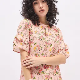Deewa Women Floral Printed Blouson Top-picture-11