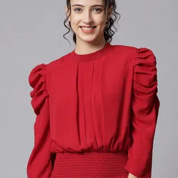 Beatnik Smocked Blouson Top-picture-19