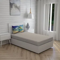 Boutique Living India Globe Trotter Grey 200 TC Cotton Single Bedsheet & 1 Pillow Cover-picture-17