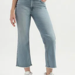 United Colors of Benetton Women Low Distress Heavy Fade Bootcut Jeans-picture-11