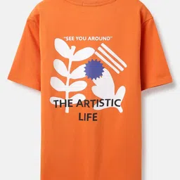 United Colors of Benetton Boys Printed Pure Cotton Applique Boxy T-shirt-image-25