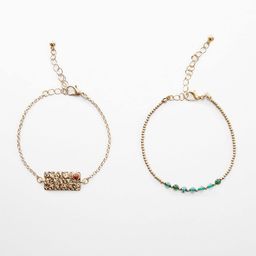 MANGO Women Pack of 2 Beads Bracelets-picture-33