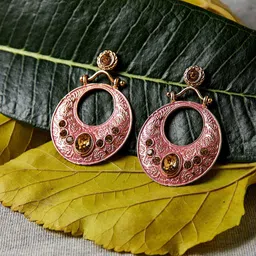 PANASH Gold-Plated Circular Classic Drop Earrings-picture-40
