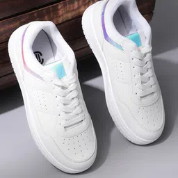 MOZAFIA Women Round Toe Lace Ups Sneakers-picture-7