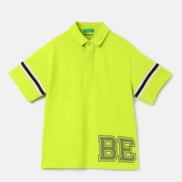 United Colors of Benetton Boys Polo Collar Pure Cotton Boxy T-shirt-picture-16