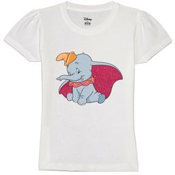 Wear Your Mind Girls Dumbo Printed Pure Cotton T-shirt-picture-31