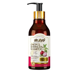 Atulya Onion & Bhringraj Hair Shampoo - Bioactive & Anti-Dandruff - 300 ml-image-59