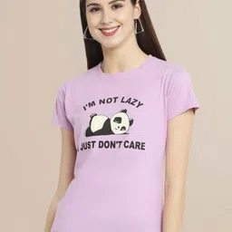 Fabflee Women Colourblocked Hooded Drop-Shoulder Sleeves Applique T-shirt-picture-41