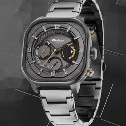 Titan Men Black Dial & Grey Stainless Steel Analogue Watch 1856QM01-picture-30