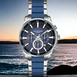 Lee Cooper Men Brass Dial & Stainless Steel Digital Chronograph Watch LC07322.390-picture-12