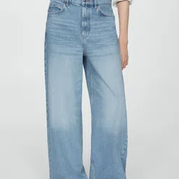 MANGO Women Wide Leg Light Fade Jeans-image-27
