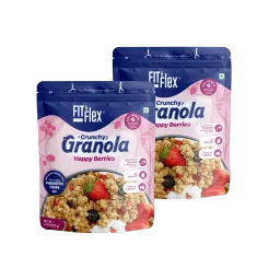 Fit And Flex Baked Granola Breakfast Cereal - Happy Berries 275g (Pack Of 2)-image-29