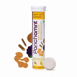 Panchamrit Gut Health Effervescent Tablets, 20 Tablets, Zesty Lemon Flavour-image-7