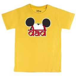 Disney by Wear Your Mind Boys YellowBlack Mickey Mouse Printed Cotton Pure Cotton T-shirt-picture-24