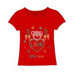 CoolTees4U Girls Graphic Printed Round Neck Cotton T-shirt-picture-39