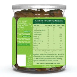 Gladful Almondy Protein Mini Cookies - 1 Jar - 150 Gms image 2