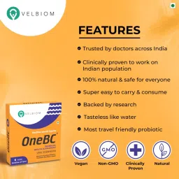 Velbiom One BC | Probiotic Supplement liquid To Alleviate Diarrhea| Probiotics For Men And Women| Oral Probiotics |Probiotics For Good Health| Vegan |Clinically Proven| 6 x 5Ml Mini Bottles image 3