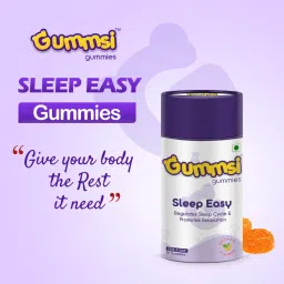 Gummsi Sleep Easy Gummies for Sleep With Muscle Recovery & Nerve Relaxation | Orange Flavor | Men & Women | Non Habit Forming Melatonin Gummies | (Pack Of 2, 30 Gummies Each) image 4