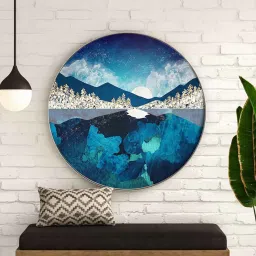 Reflection Rendezvous Canvas Art Prints In Blue By The Artment image 1