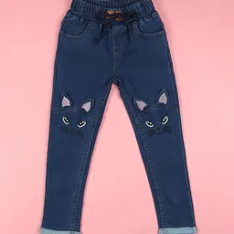 F2M Girls Slim Fit Clean Look Light Fade Cleanlook Embroidered Jeans-picture-48