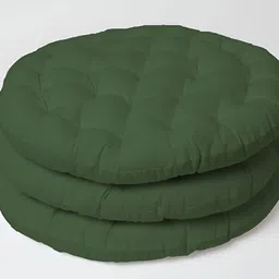 SKANDA FAB Green 3 Pieces Pure Cotton Floor Cushion-picture-38