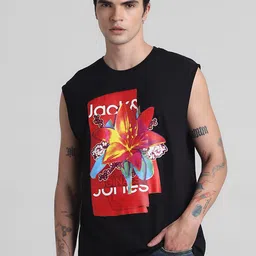 Jack & Jones Printed Pure Cotton Innerwear Vests-picture-11