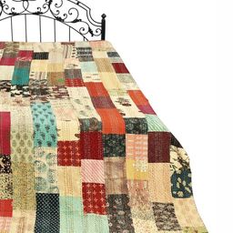 Exotic India Green & Beige Graphic 300 TC Queen Bedsheet with Pillow Covers-picture-18