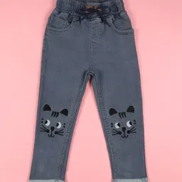 F2M Girls Slim Fit High Rise Clean Look Light Fade Embroidered Stretchable Jeans-picture-20