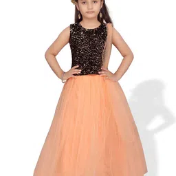 BAESD Girls Embellished Sequinned Ready to Wear Lehenga & Blouse With Dupatta-picture-30