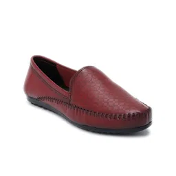 Zoom Shoes Women Perforations Round Toe Lightweight Leather Loafers-picture-30