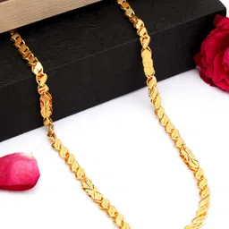 Fashion Frill Men Gold-Plated Brass Statement Chain image 1