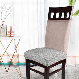 STITCHNEST Green 4 Pieces Printed Chair Cover-picture-24