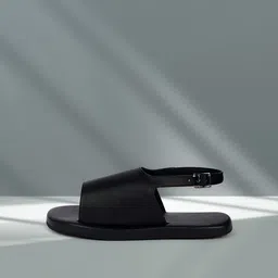 Paaduks Leather Comfort Sandals With Buckle-image-52