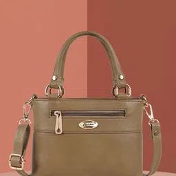Lancer Women Solid Structured Leather Handheld Bag-picture-47