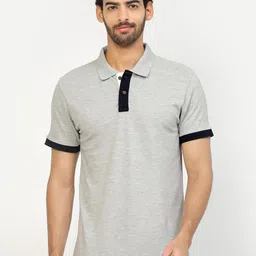 Kalt Colourblocked Polo Collar Regular Fit T-shirt-picture-34