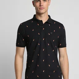 Peter England Casuals Conversational Printed Polo Collar T-shirt image 1