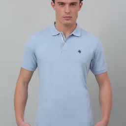 Cantabil Polo Collar Short Sleeves Cotton T-shirt-picture-30